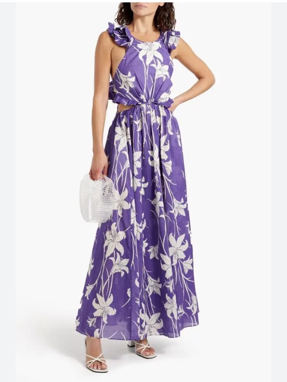 NWT Zimmermann Lilac Floral Print Maxi dress